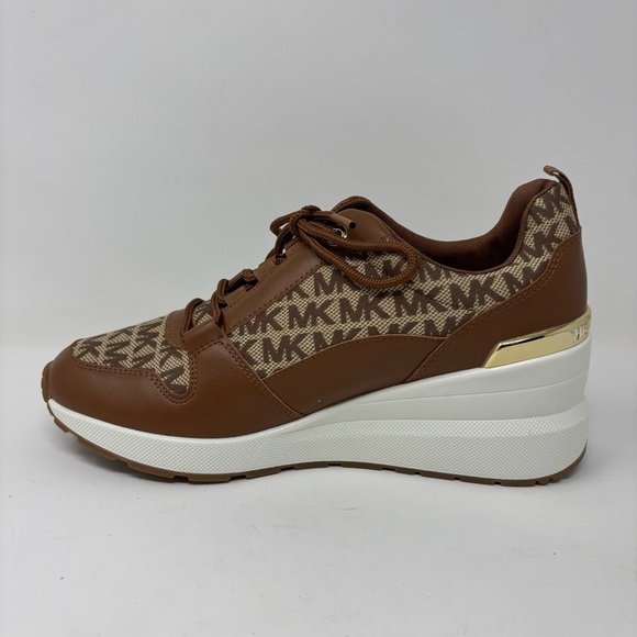 MICHAEL Michael Kors All Over Platform Logo Sneakers Size 8.5 NWOT - Picture 3 of 12